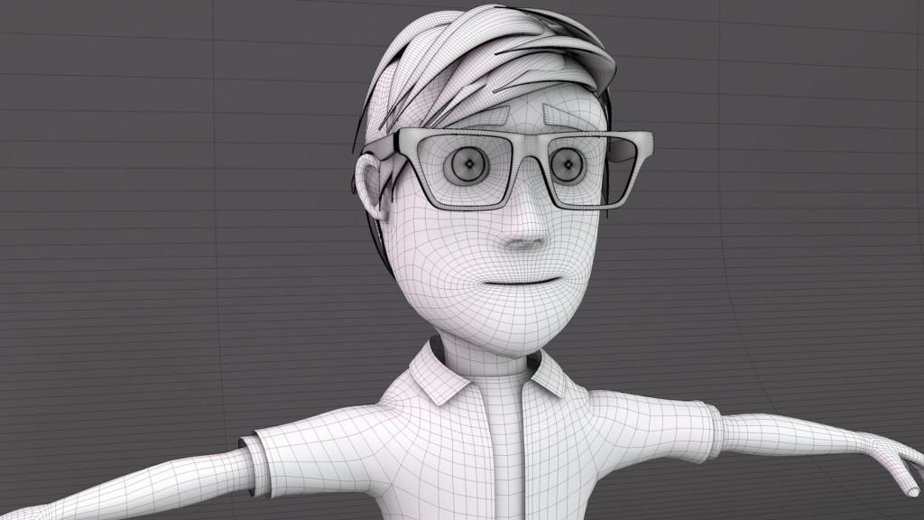 render-wireframe-personagem-3d