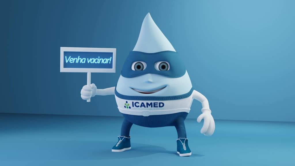 criacao-de-mascote-icamed-pose-animada