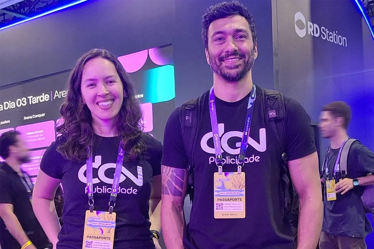 Equipe da DGN Publicidade no evento RD Summit focando em estratégias de Consultoria RD Station.